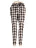 Gap 100% Cotton Plaid Ivory Black Casual Pants Size 16 - photo 1