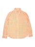 Crewcuts Checkered-gingham Orange Long Sleeve Button-Down Shirt Size 14 - photo 1