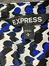 Express 100% Polyester Print Blue Casual Dress Size S - photo 7