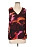 Nine West 100% Polyester Burgundy Sleeveless Blouse Size L - photo 1