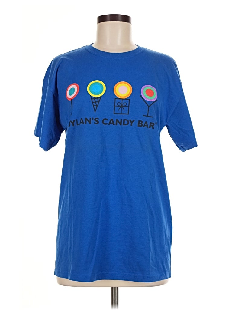 Pre-owned Gildan Short Sleeve T-shirt In Blue