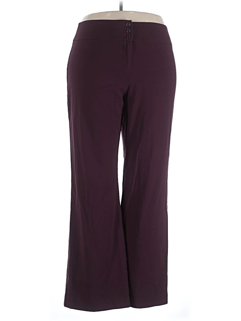 Pre-owned Style & Co Casual Pants In Burgundy