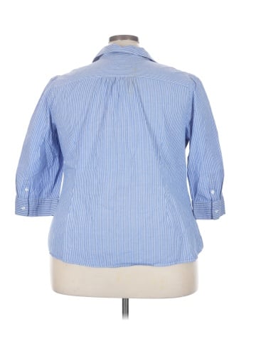 St. John's Bay 3/4 Sleeve Button-Down Shirt (view 2)