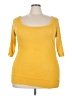 Splash Yellow 3/4 Sleeve Top Size 3X - photo 1