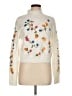 Francesca's Floral Ivory Pullover Sweater Size M - photo 1
