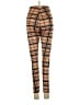 Shein Plaid Brown Leggings Size S - photo 2