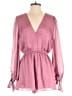 Keepsake 100% Polyester Solid Pink Romper Size M - photo 1
