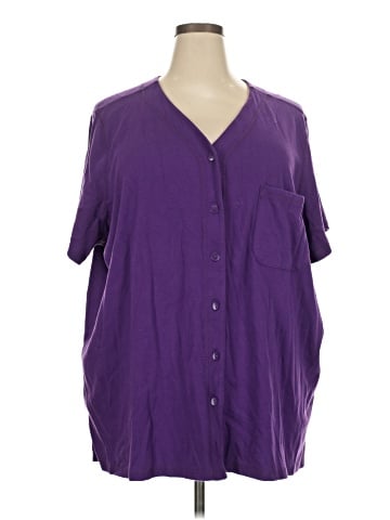Woman Within Short Sleeve Henley (view 1)
