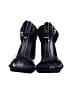 Unbranded 100% Leather Black Sandals Size EU 42 - photo 2