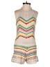 Forever 21 100% Cotton Chevron-herringbone Ivory Romper Size S - photo 1