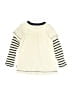 Splendid 100% Cotton Stripes Ivory 3/4 Sleeve T-Shirt Size 4T - photo 2