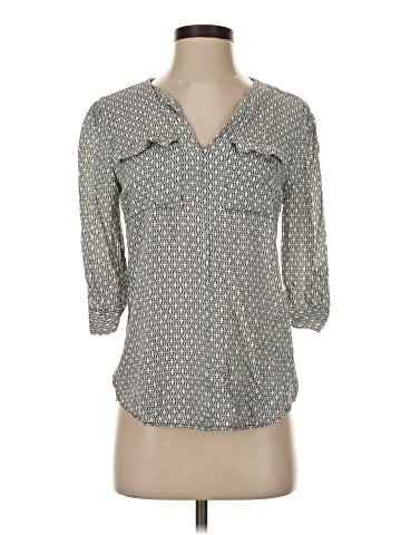 Rose & Thyme 3/4 Sleeve Button-Down Shirt (view 1)