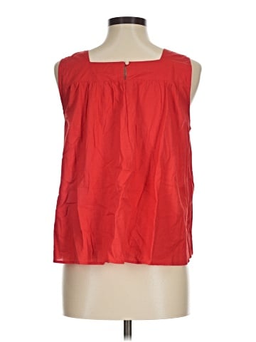 Madewell Embroidered Smocked Tank Top (view 2)
