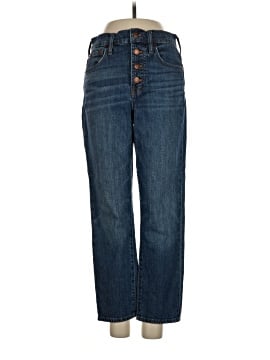 Madewell The Petite Perfect Vintage Jean in Barnsdale Wash: Button-Front Edition (view 1)