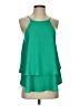 Miami Solid Green Sleeveless Blouse Size S - photo 1