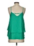 Miami Solid Green Sleeveless Blouse Size S - photo 2