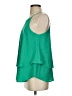Miami Solid Green Sleeveless Blouse Size S - photo 5