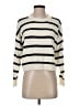 Unbranded 100% Acrylic Stripes Ivory Pullover Sweater Size S - photo 1