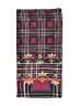 Unbranded Plaid Burgundy Blue Scarf One size - photo 2