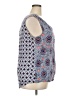 Avenue 100% Rayon Blue Sleeveless Blouse Size 22 - 24 Plus - photo 4