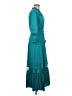 Chico's 100% Polyester Teal Casual Dress Size Med Petite (1) - photo 4