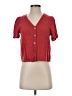 Urban Romantics 100% Rayon Red Short Sleeve Henley Size S - photo 1