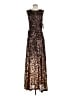 DKNY Metallic Brown Cocktail Dress Size 4 - photo 1