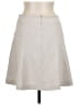 Express 100% Polyester Solid Gray Ivory Casual Skirt Size 10 - photo 2