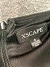 Xscape Solid Black Cocktail Dress Size 4 - photo 7