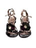 Bacio 61 Tropical Black Brown Sandals Size 7 - photo 2