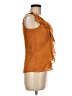 J.Crew 100% Silk Orange Sleeveless Silk Top Size 0 - photo 4