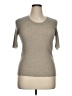 Theory Gray Short Sleeve Top Size XL - photo 1