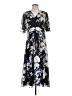 Calvin Klein 100% Polyester Floral Black Casual Dress Size 4 - photo 1