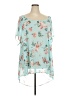 Torrid 100% Polyester Teal Short Sleeve Blouse Size 5X Plus (5) - photo 1