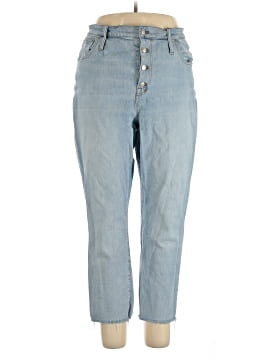 Madewell The High-Rise Slim Boyjean in Fitzgerald Wash: Button-Front Edition (view 1)