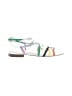 Ann Taylor Color Block White Sandals Size 8 1/2 - photo 1