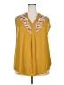 Entro Yellow Sleeveless Blouse Size 2X - photo 1