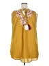 Entro Yellow Sleeveless Blouse Size 2X - photo 2