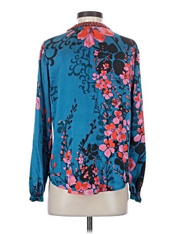 Hale Bob Long Sleeve Silk Top (view 2)