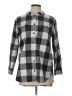 Levi's 100% Cotton Checkered-gingham Gray Long Sleeve Button-Down Shirt Size L - photo 1