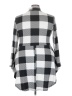 Love Checkered-gingham Gray Casual Dress Size 3X - photo 2