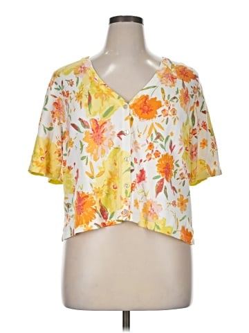 Isaac Mizrahi LIVE! Short Sleeve Blouse (view 1)