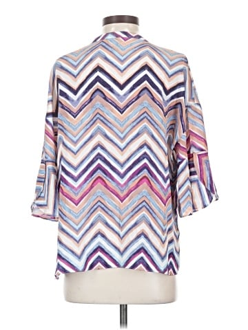 Kachel 3/4 Sleeve Silk Top (view 2)