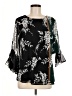 Calvin Klein 100% Polyester Black 3/4 Sleeve Blouse Size M - photo 1