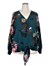 Umgee Teal Long Sleeve Blouse Size 2XL - photo 1
