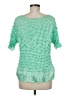 Unbranded Green Short Sleeve Blouse Size M - photo 2