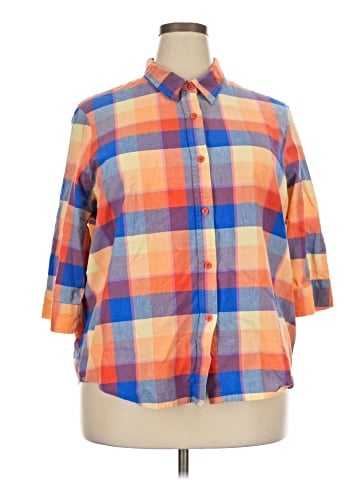 Blair 3/4 Sleeve Button-Down Shirt (view 1)