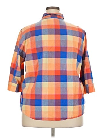 Blair 3/4 Sleeve Button-Down Shirt (view 2)