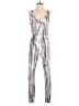 Caution to the Wind 100% Cotton Tie-dye Silver Jumpsuit Size S - photo 1