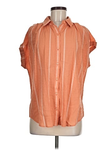 a.n.a. A New Approach Short Sleeve Blouse (view 1)